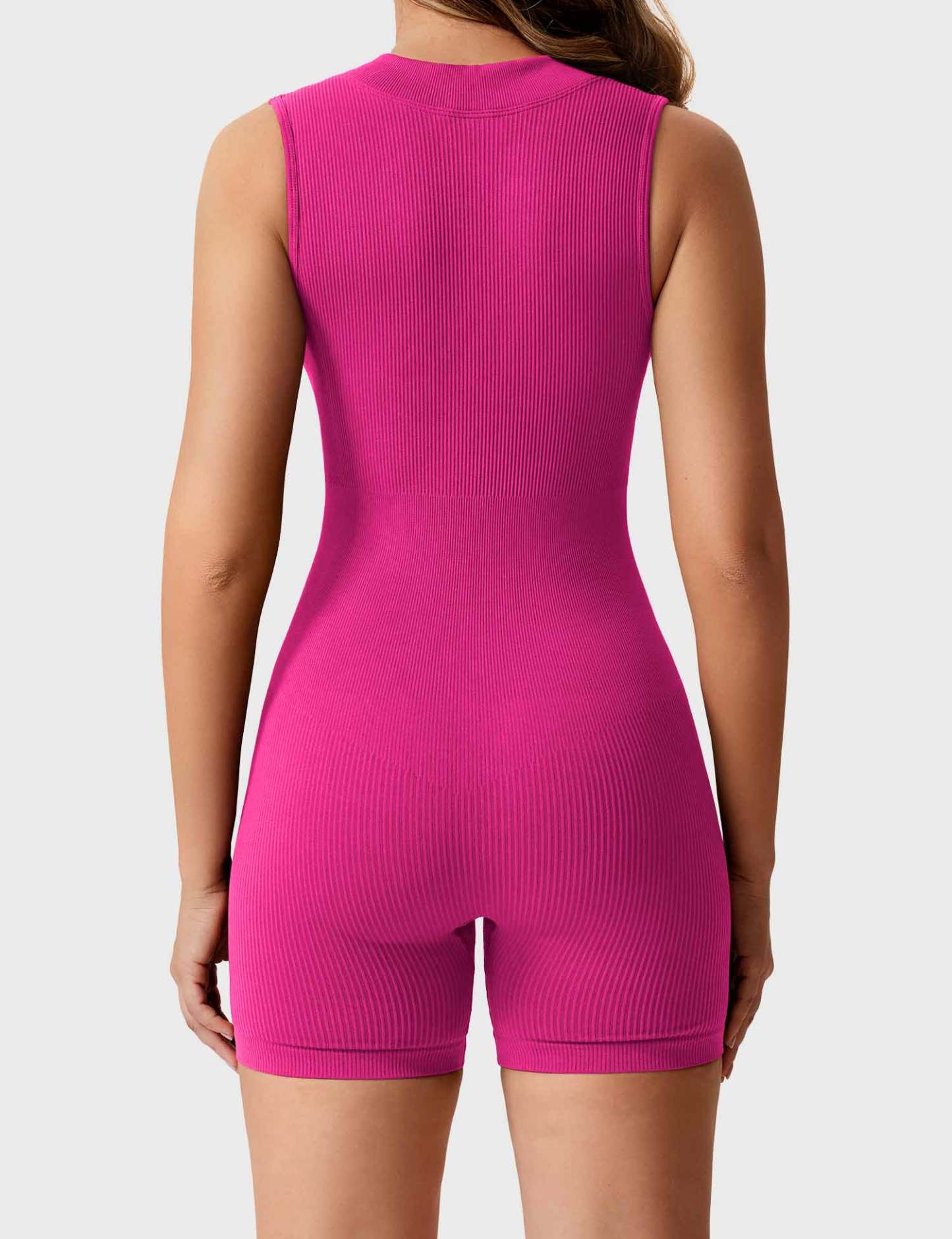 🩱 Rachel Ribbed Seamless Romper-VibeCloset