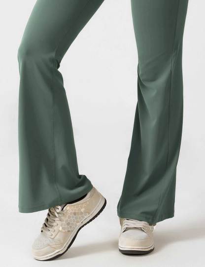 🩱 V-Back Flared Jumpsuit-VibeCloset