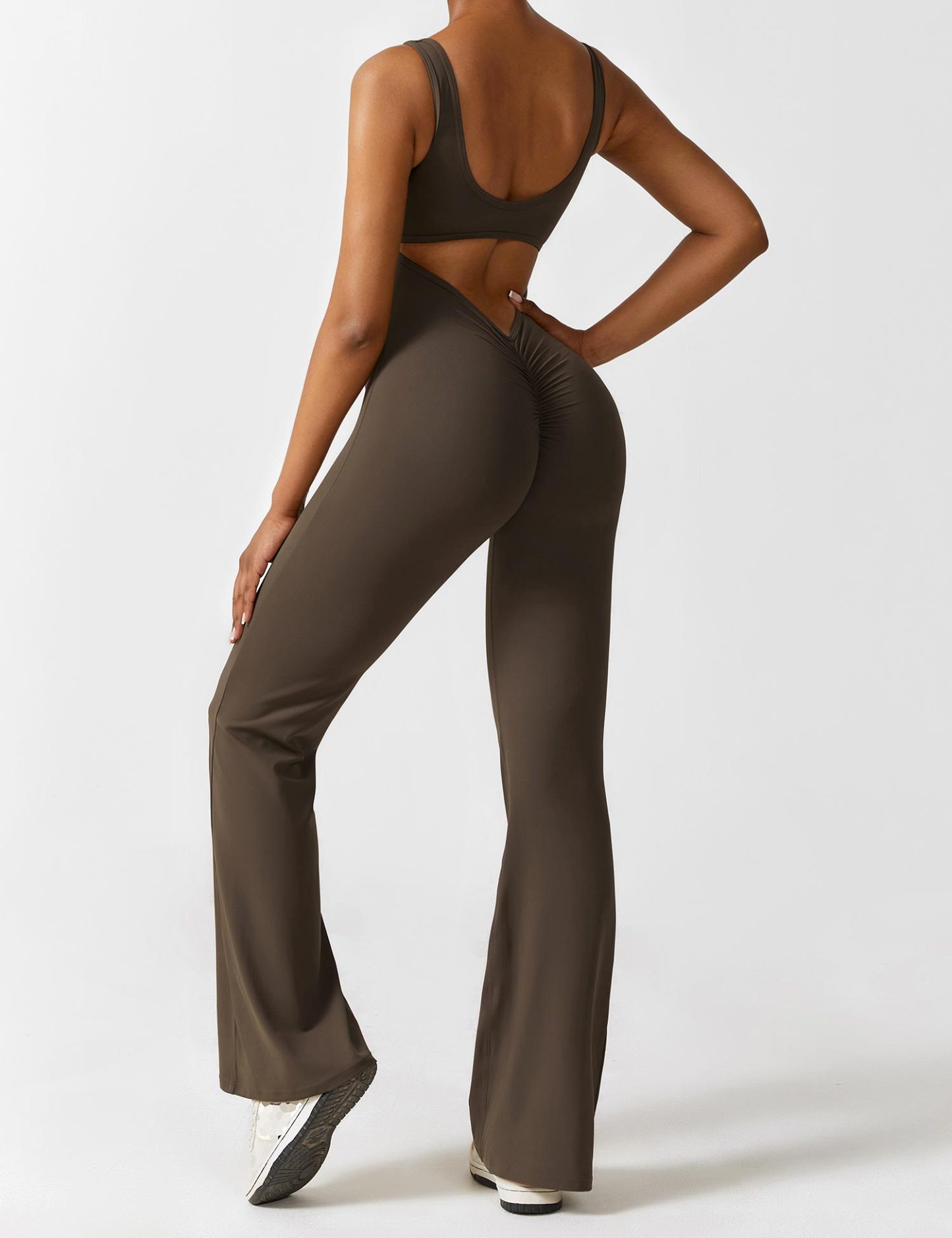 🩱 Lizvette V-Back Jumpsuit-VibeCloset