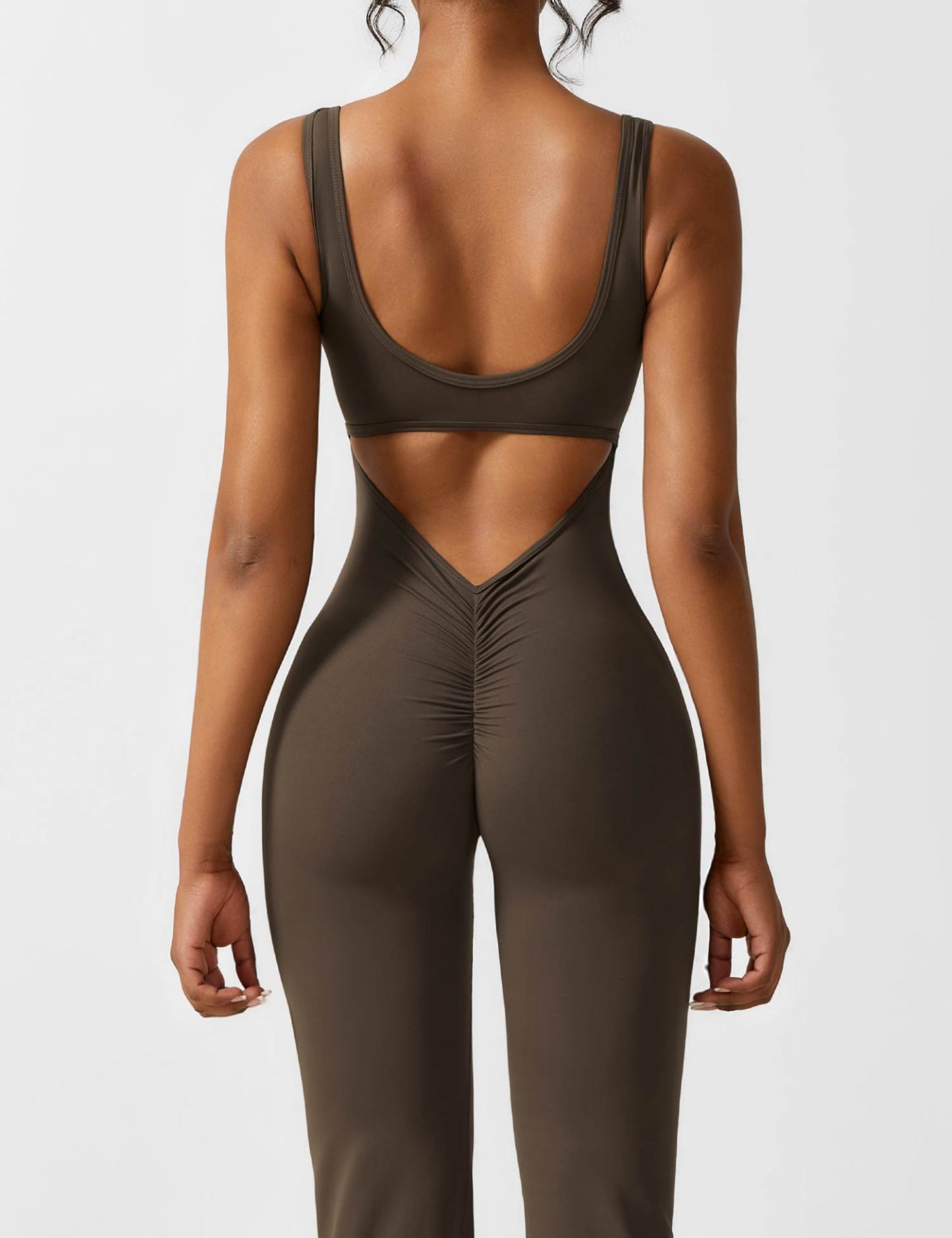 🩱 Lizvette V-Back Jumpsuit-VibeCloset