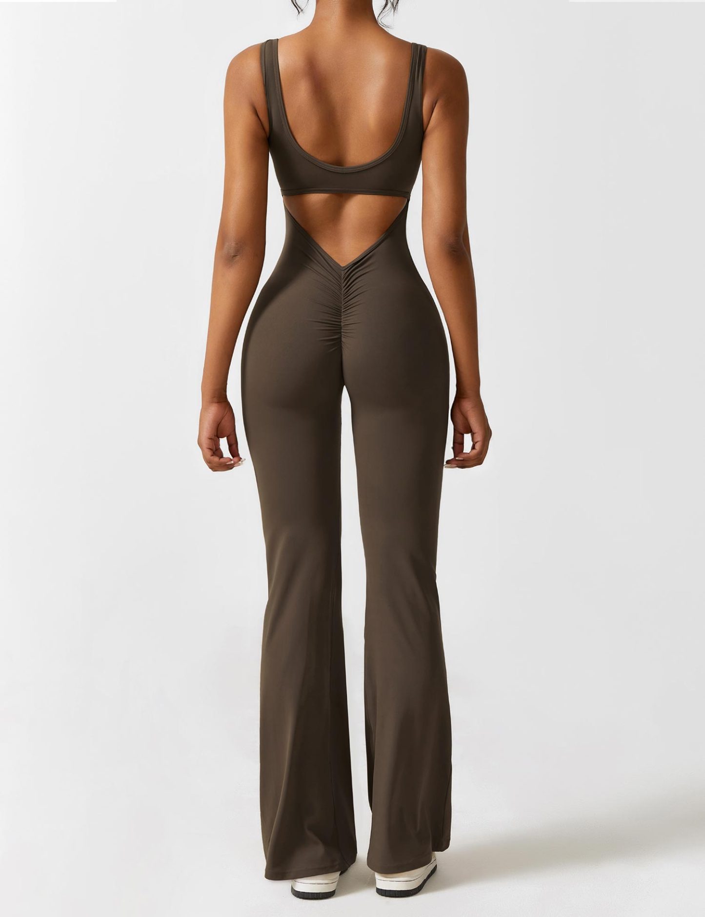 🩱 Lizvette V-Back Jumpsuit-VibeCloset