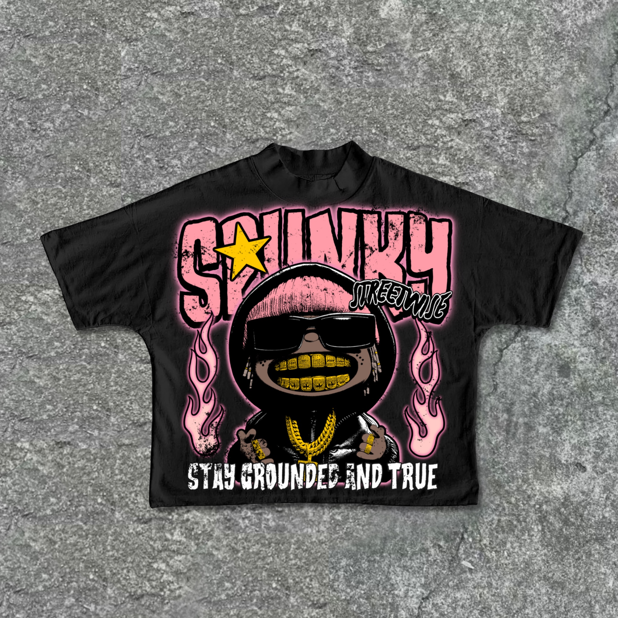 Hellxcity Street Hip-Hop Boy Retro Old Graphic Cropped T-Shirts | HellxCity 