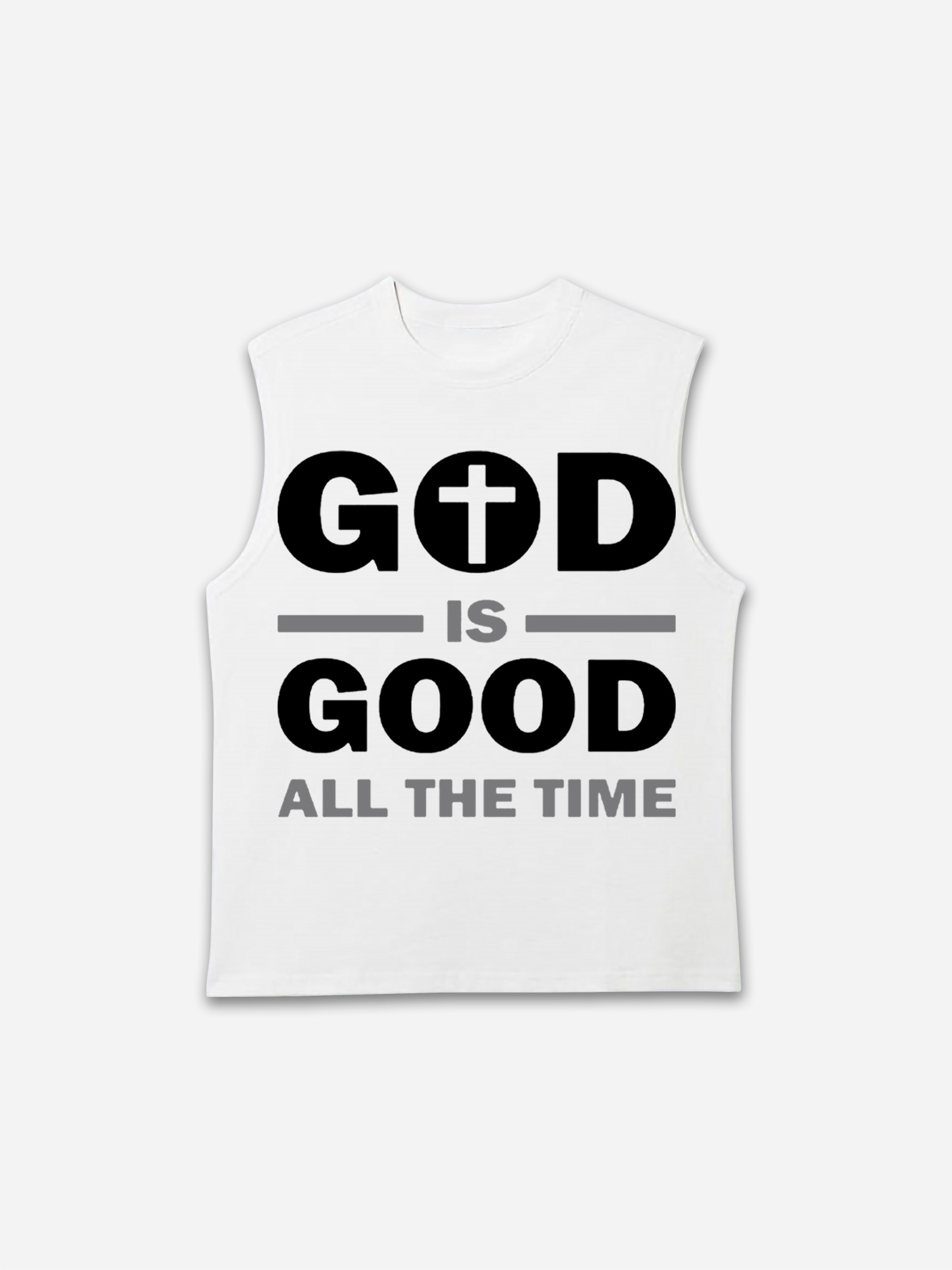 God Is Good Slogan Graphic Tank Top | HellxCity 