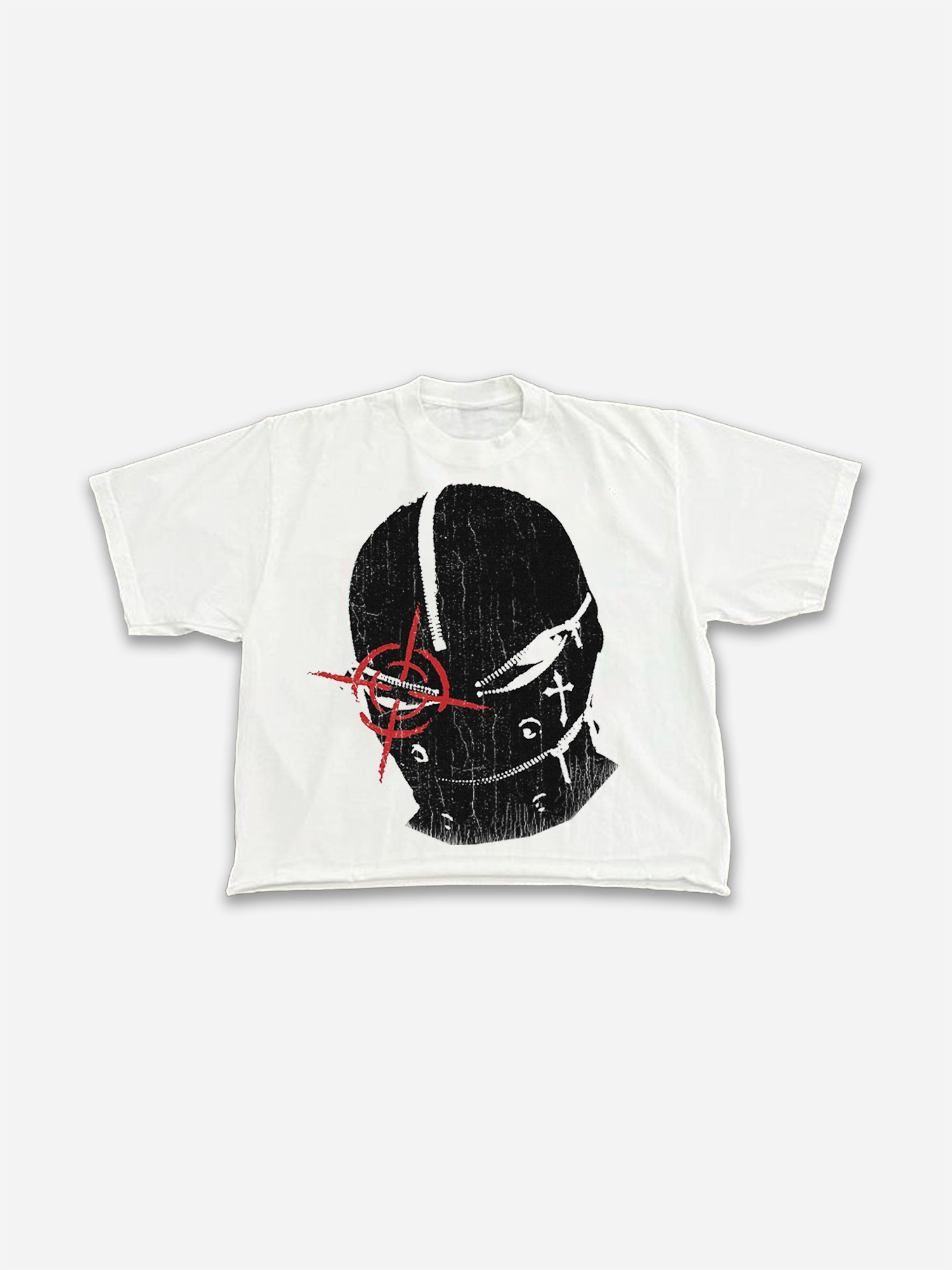Headgear Print Cropped T-shirt | HellxCity | tee,Cropped T-Shirts