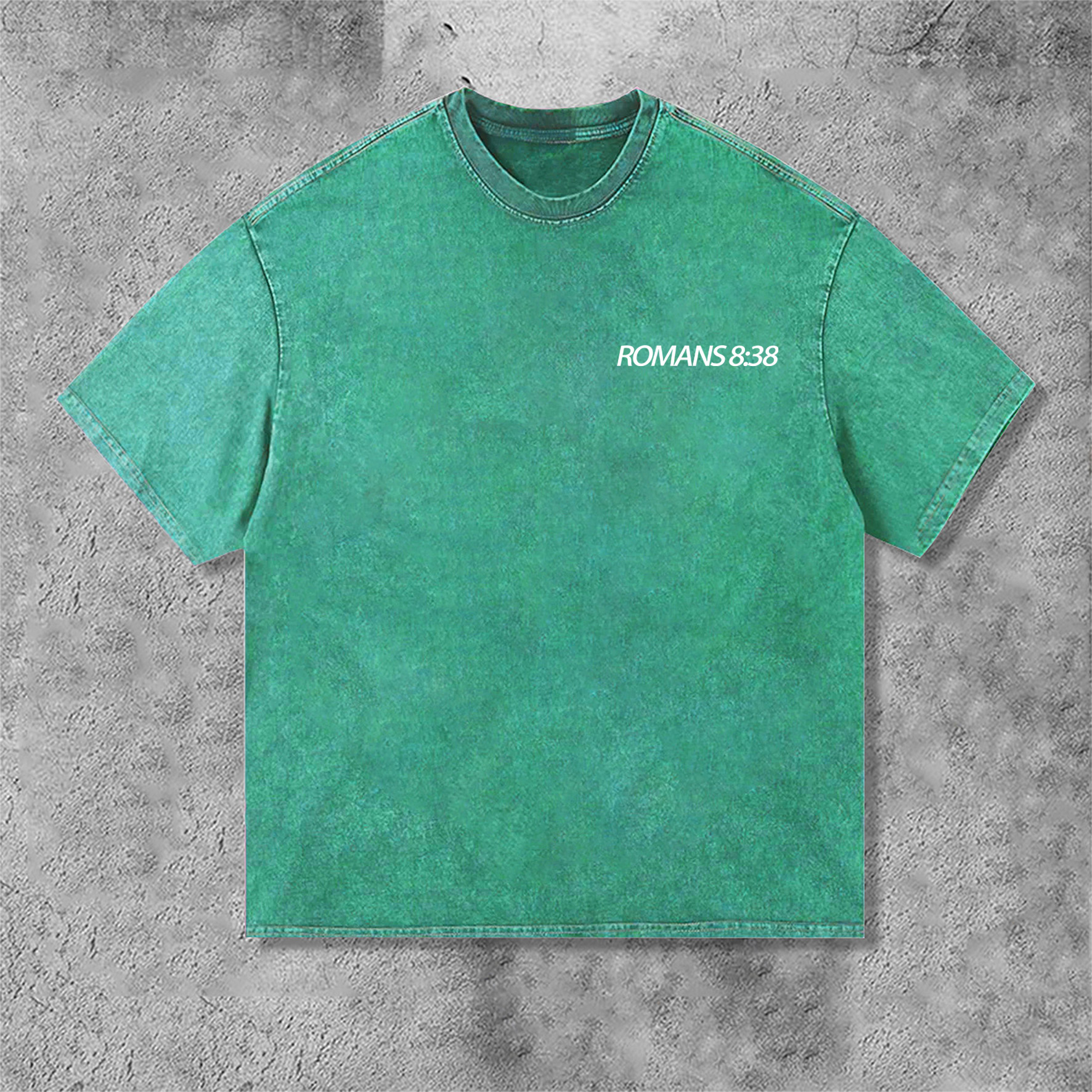 Hellxcity Romans 8：38 Faith Over Fear Graphic Print Washed T-Shirt | HellxCity 