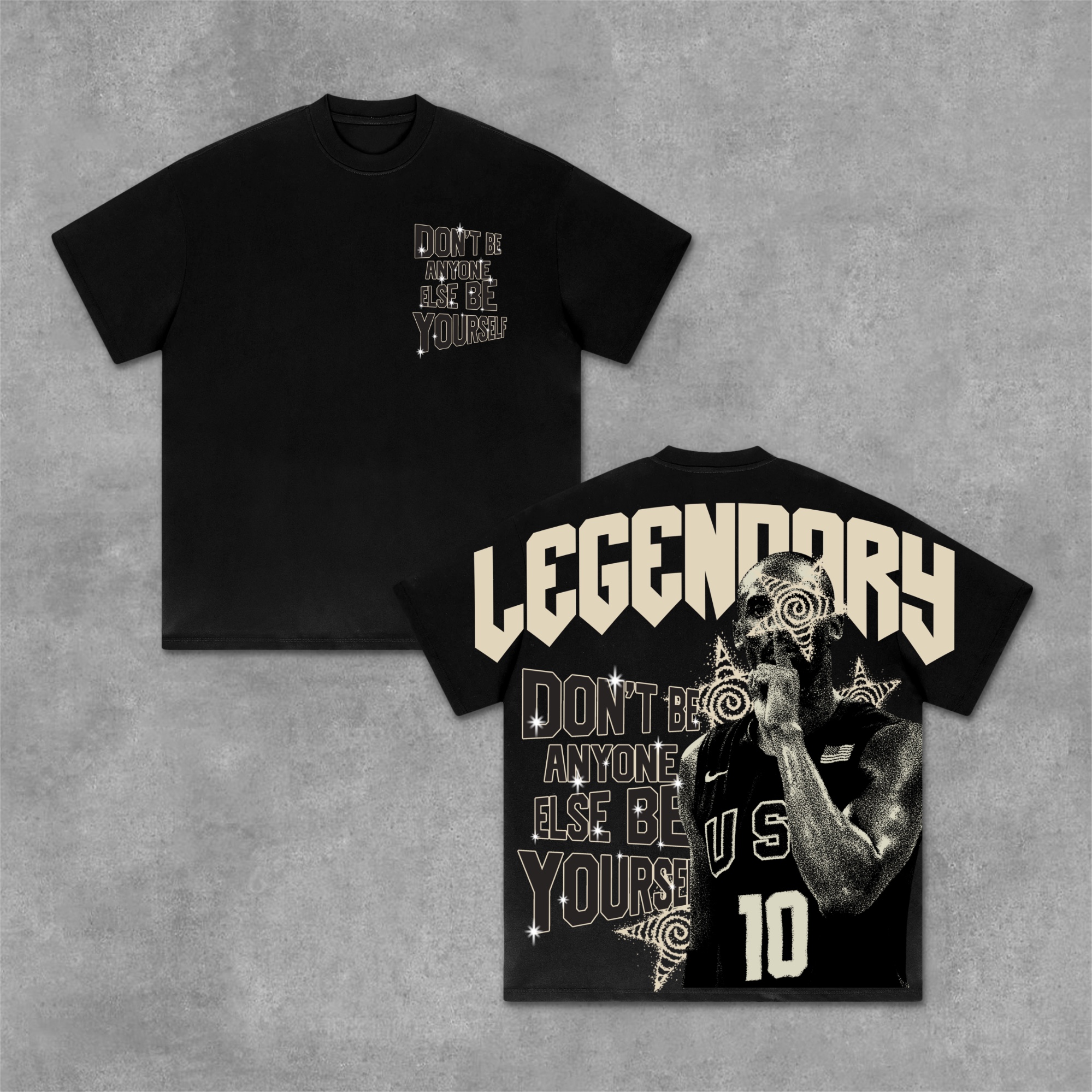 Hellxcity Legendary Star You Just Need To Be Yourself Graphic T-Shirt | HellxCity 