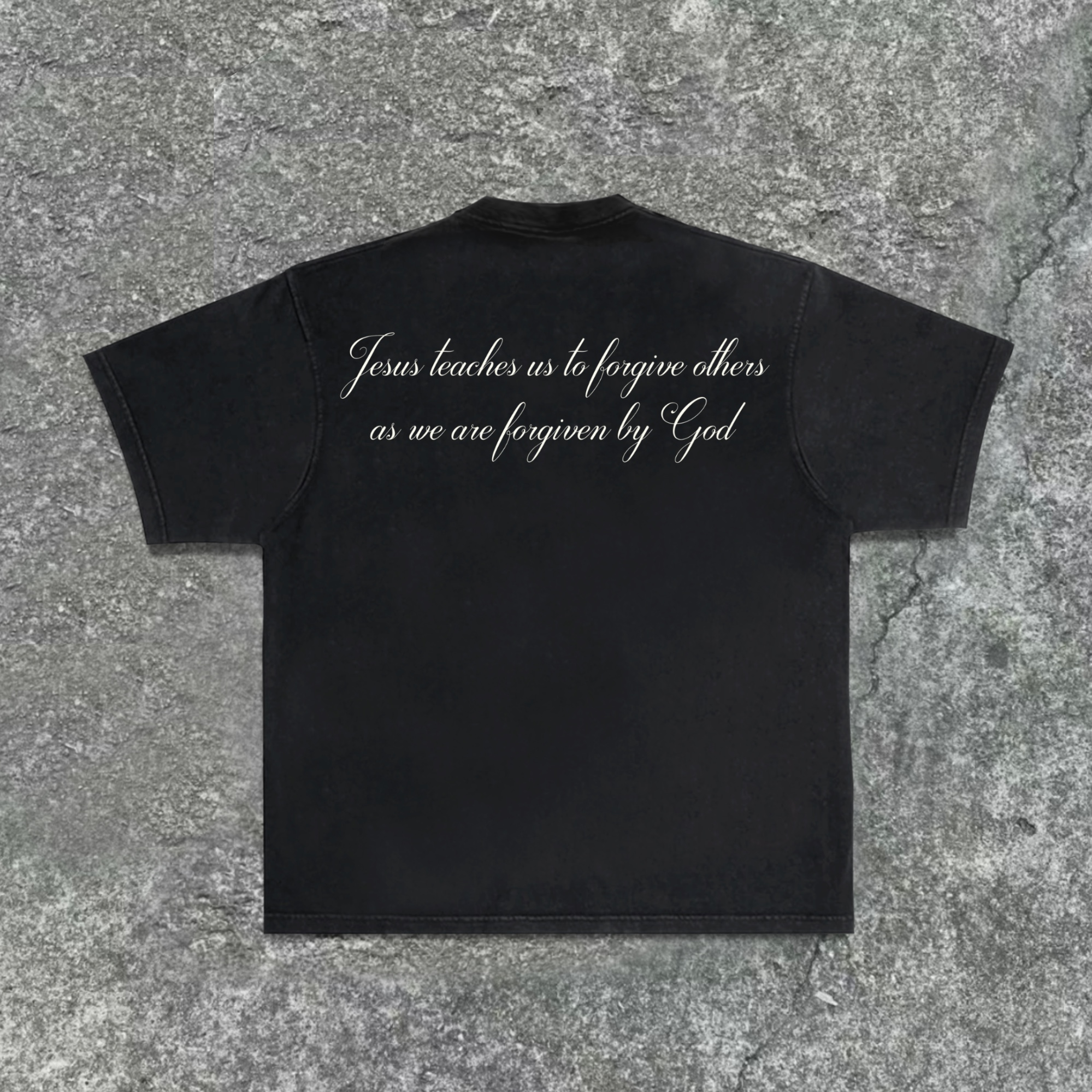 Hellxcity Jesus & God - Redemption and Forgiveness - Printed Graphic Washed T-Shirt | HellxCity 