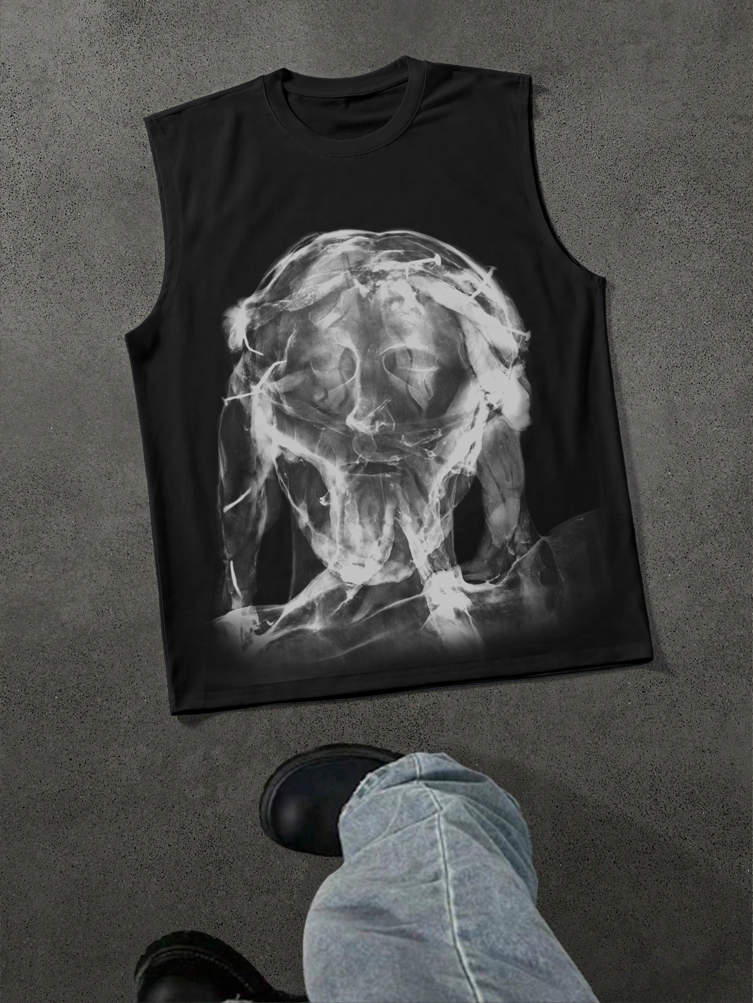 X-ray Jesus Graphic Tank Top | HellxCity 
