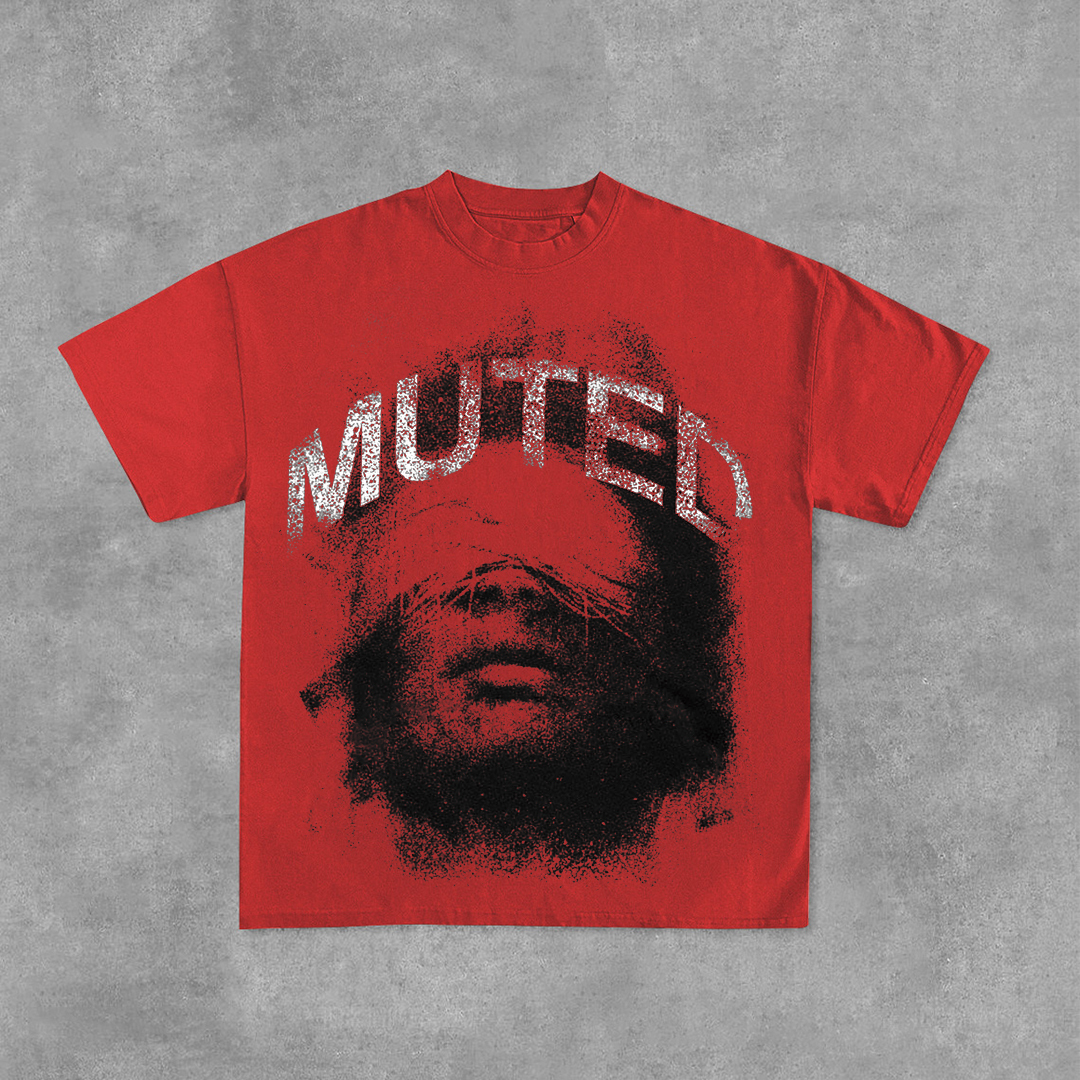 Hellxcity Vintage Personalized MUTED Graphic Casual Cotton Short Sleeve T-Shirt | HELLXCITY 