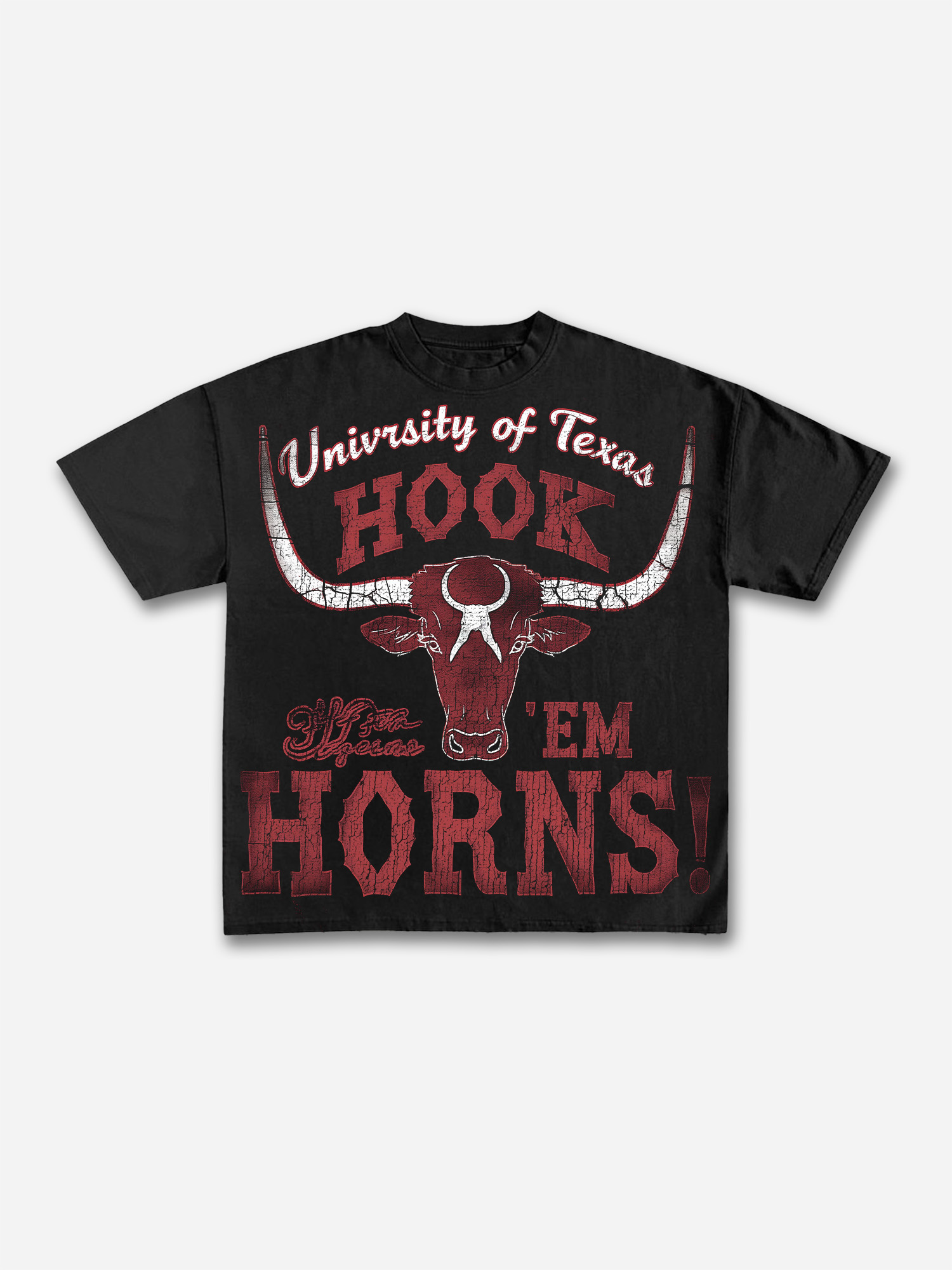 University Of Texas Graphic Cotton T-shirt | HellxCity 