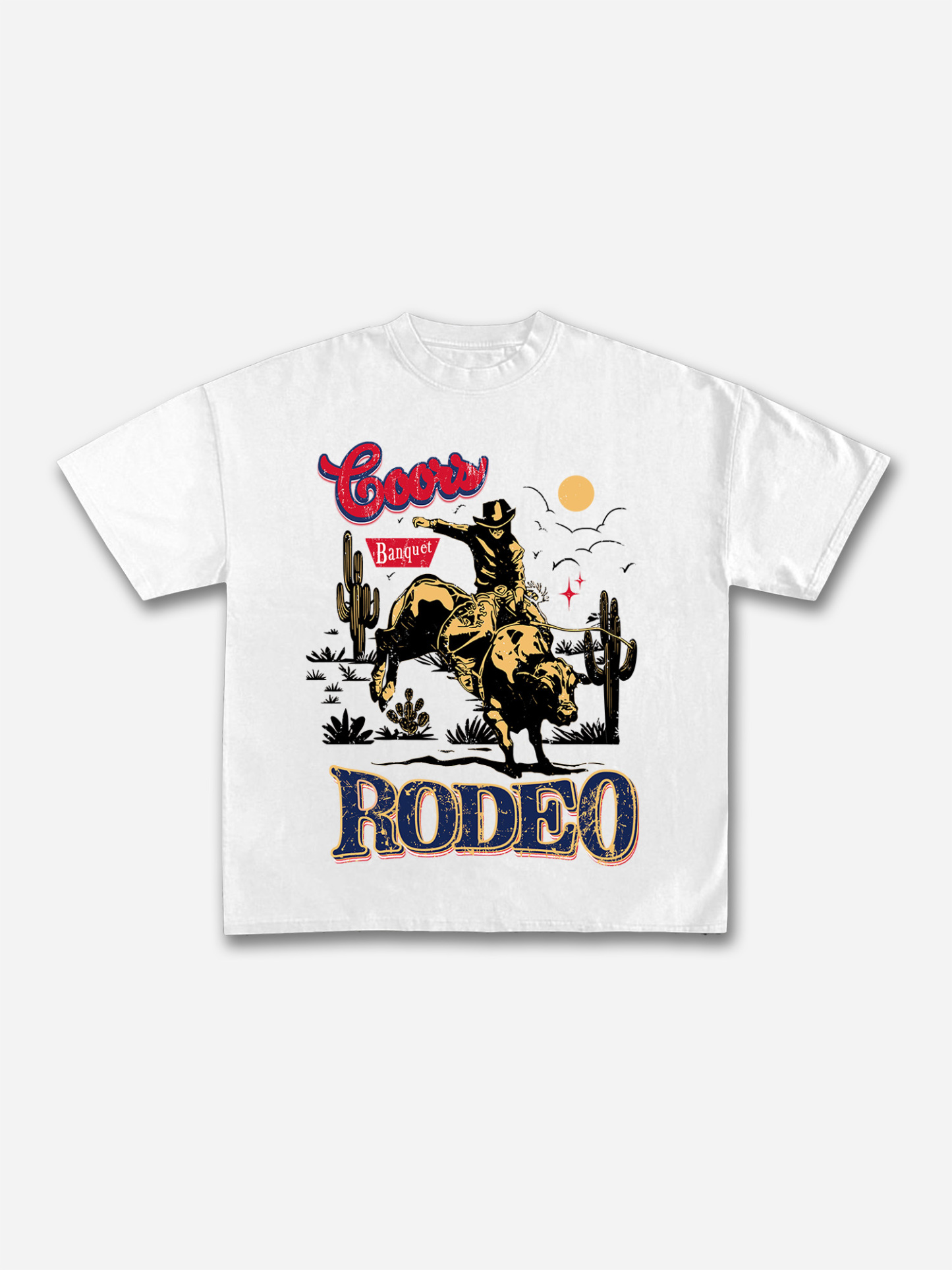 Coors Banquet Rodeo Classic Graphic Cotton T-shirt | HellxCity 