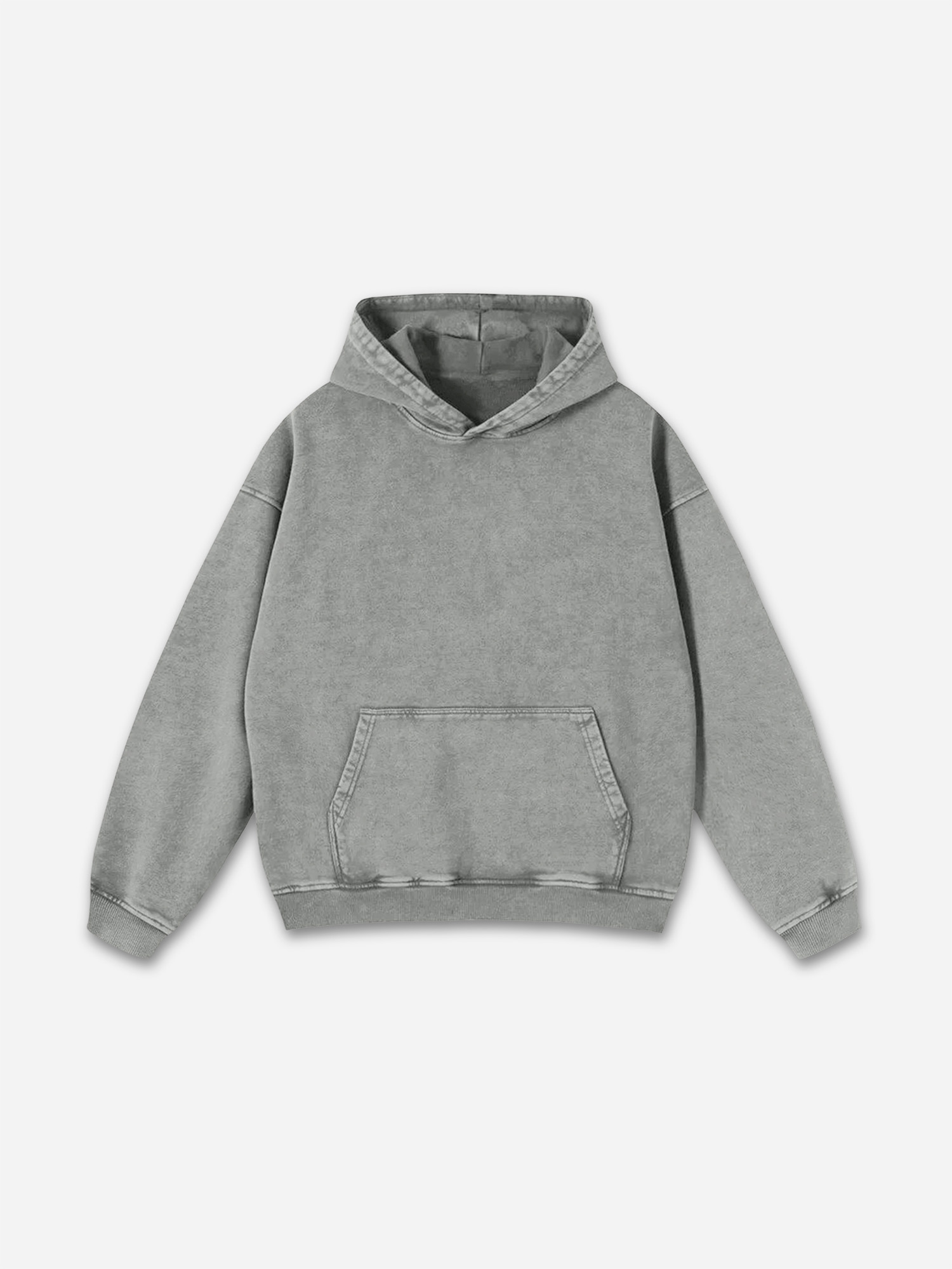 Men's Essentials Washed Pocket Pullover Hoodies - Hellxcity