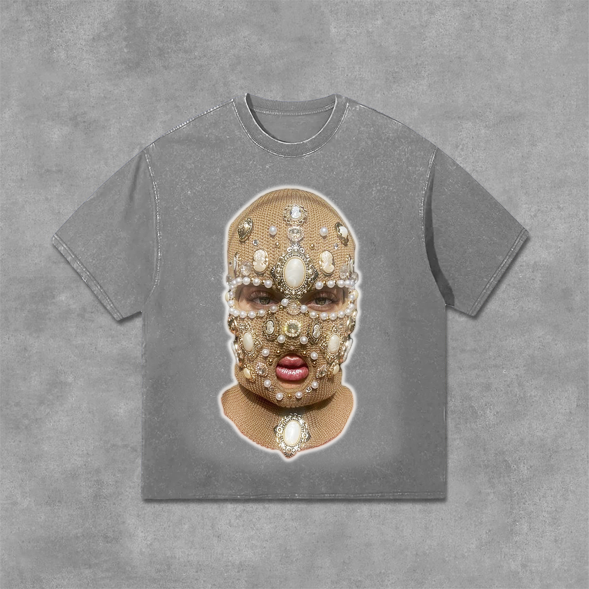 Hellxcity Cool Girl Fearless Graphic Print Washed T-Shirt | HellxCity 