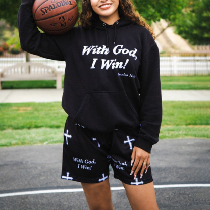 Hellxcity "With God,I Win" Mesh Street Shorts | HELLXCITY 