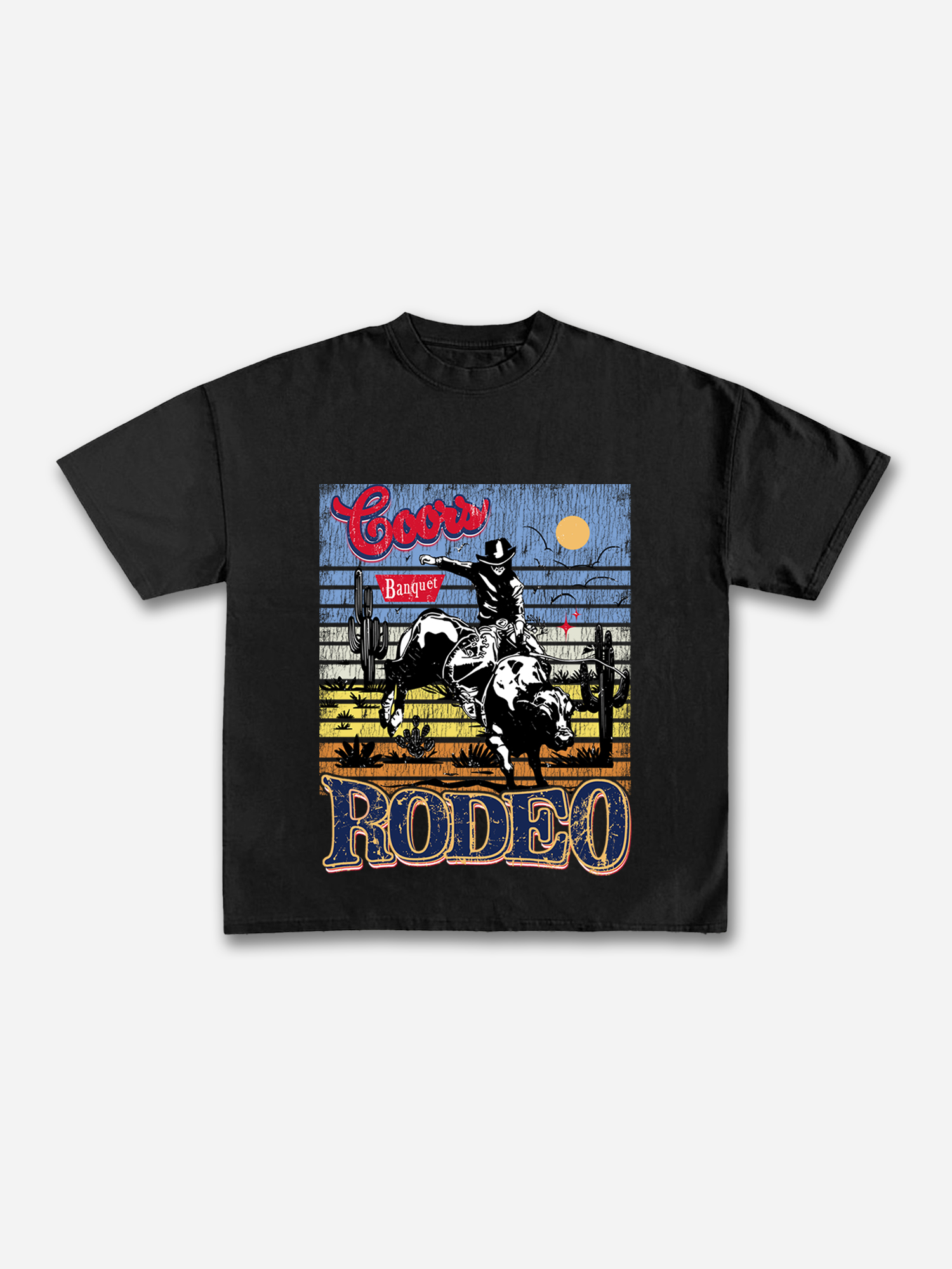 Coors Banquet Rodeo Classic Graphic Cotton T-shirt | HellxCity 