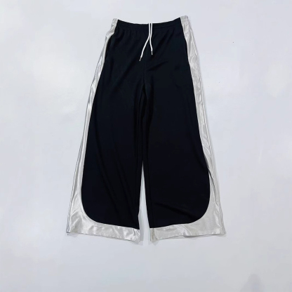 Drawstring Color-block Quick-drying  Basketball Lounge Pant