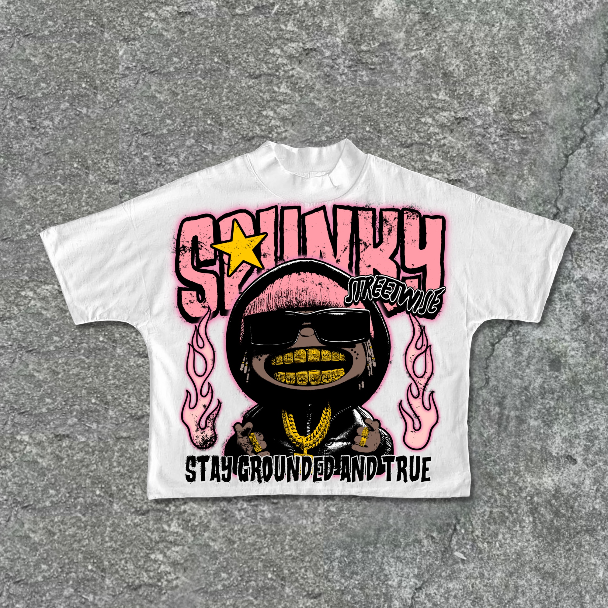 Hellxcity Street Hip-Hop Boy Retro Old Graphic Cropped T-Shirts | HellxCity 