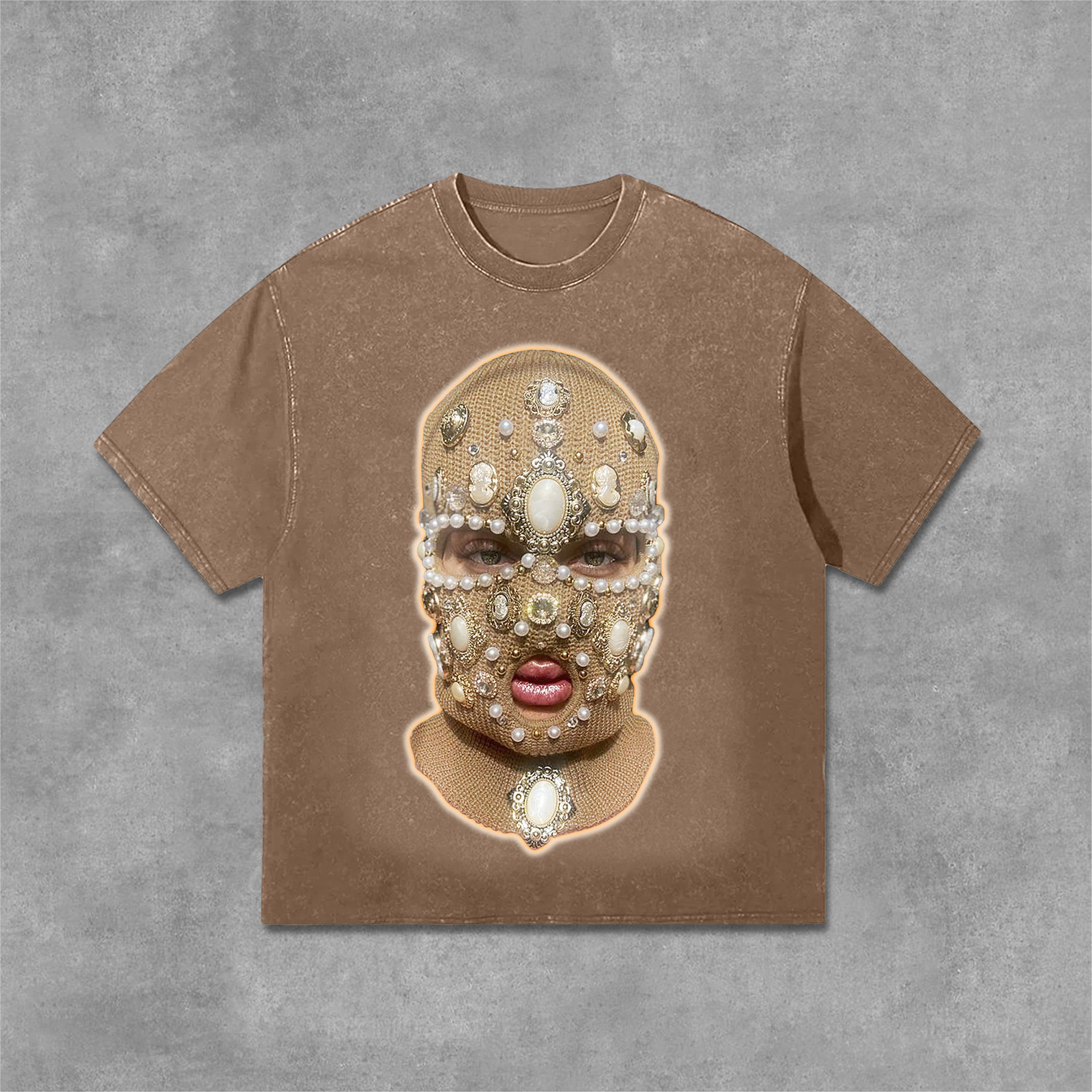 Hellxcity Cool Girl Fearless Graphic Print Washed T-Shirt | HellxCity 