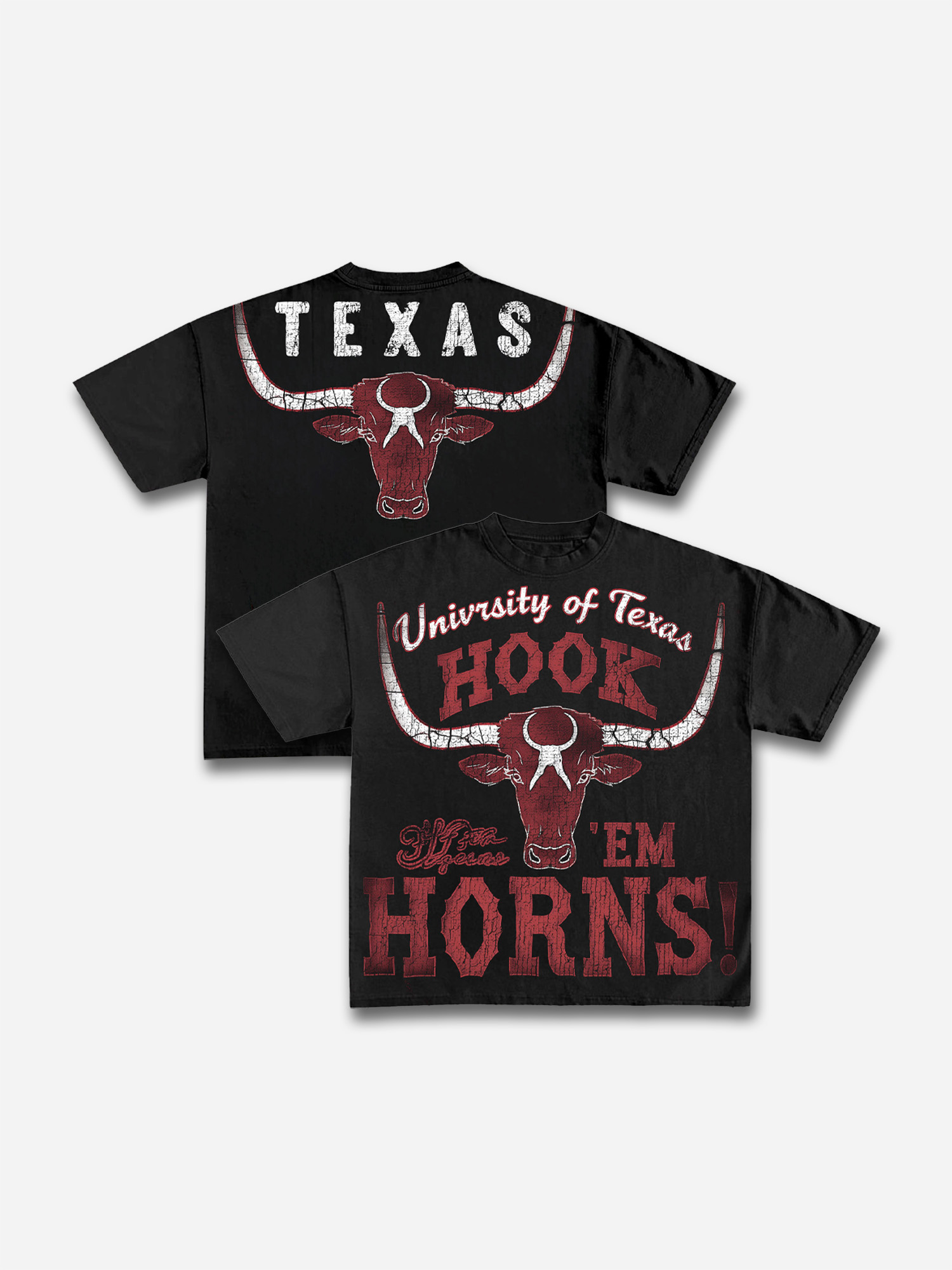 University Of Texas Graphic Cotton T-shirt | HellxCity 