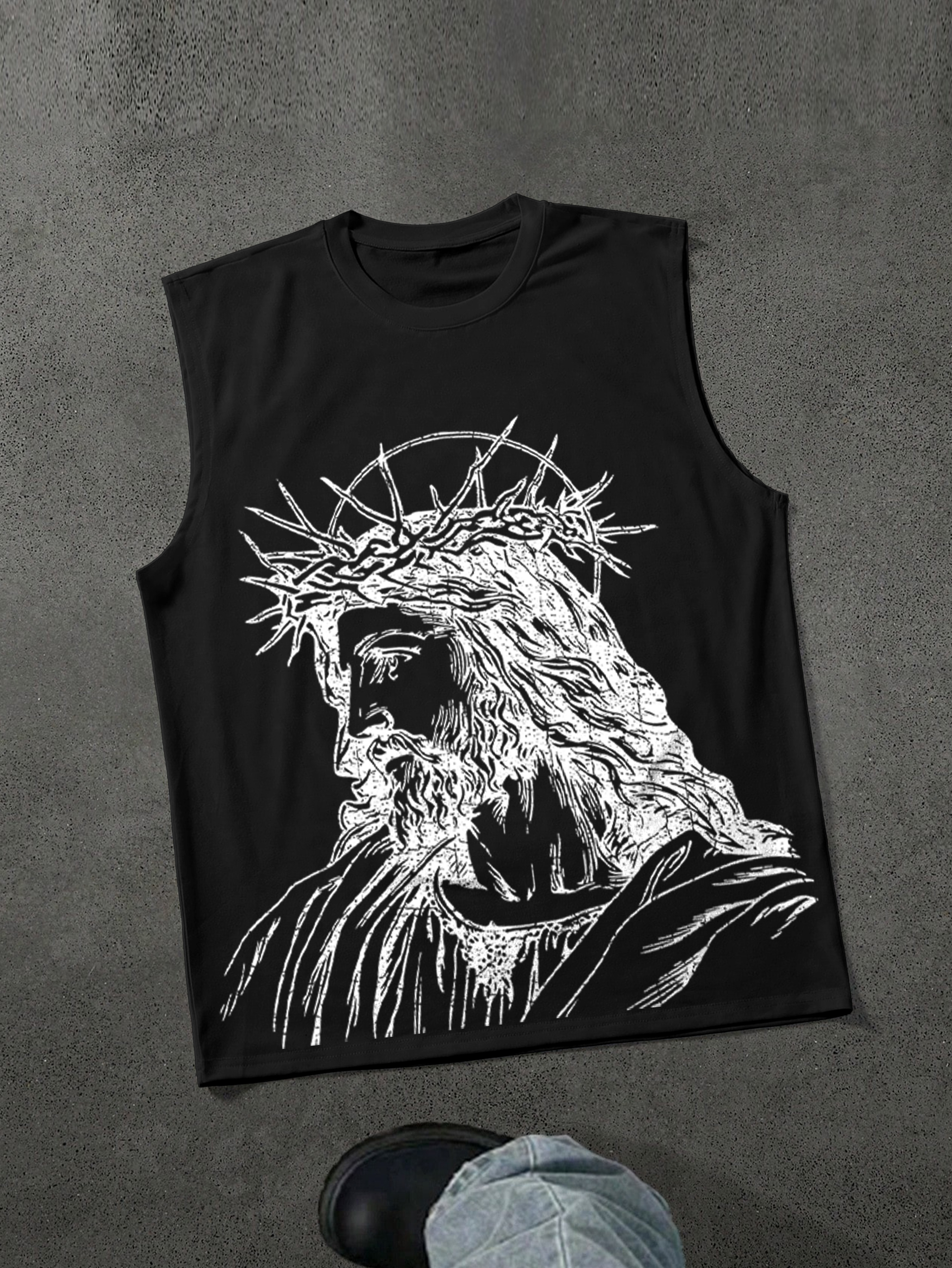 Jesus Print Tank Top | HellxCity 