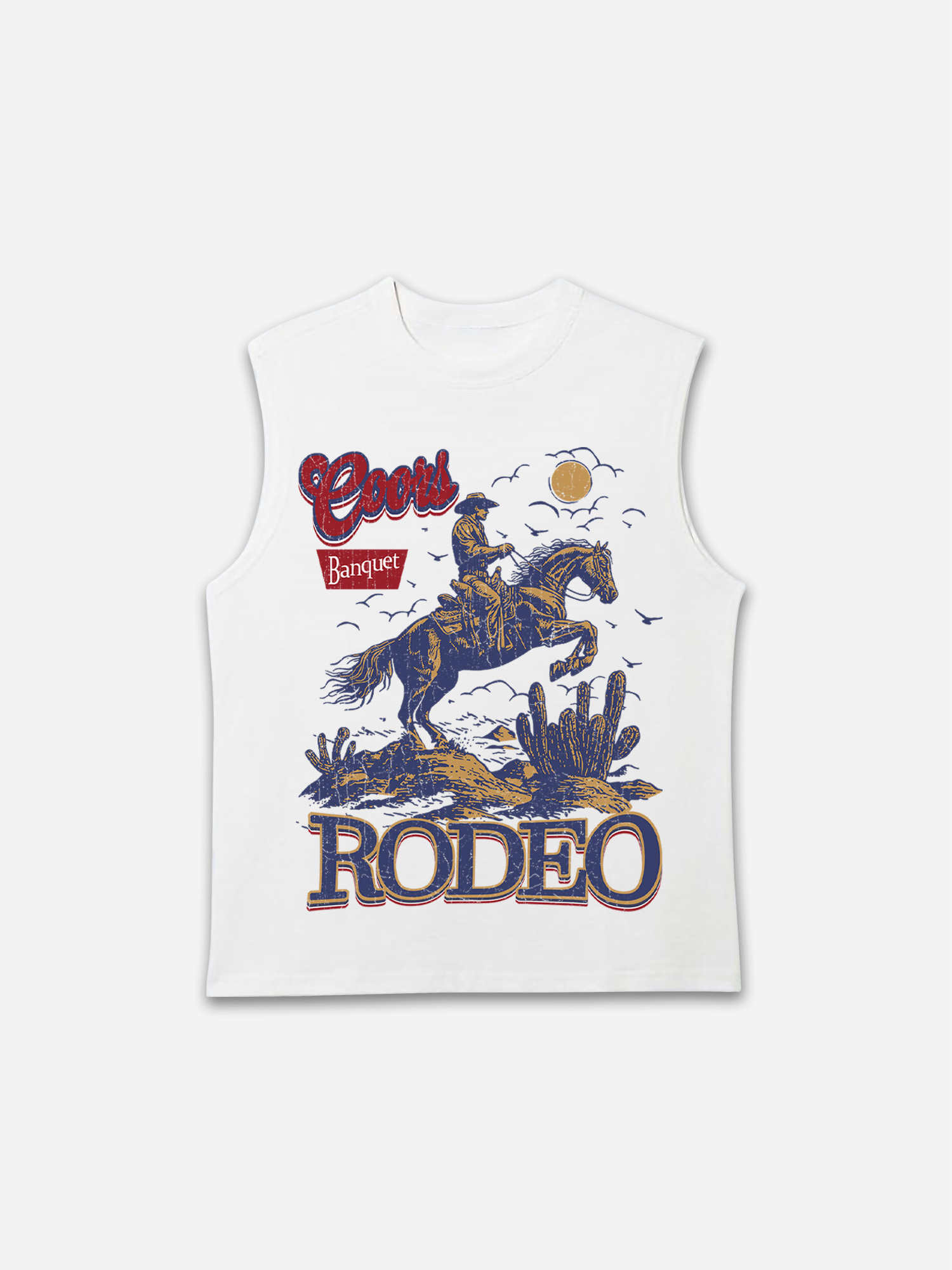 Coors Banquet Rodeo Print Tank Top | HellxCity 