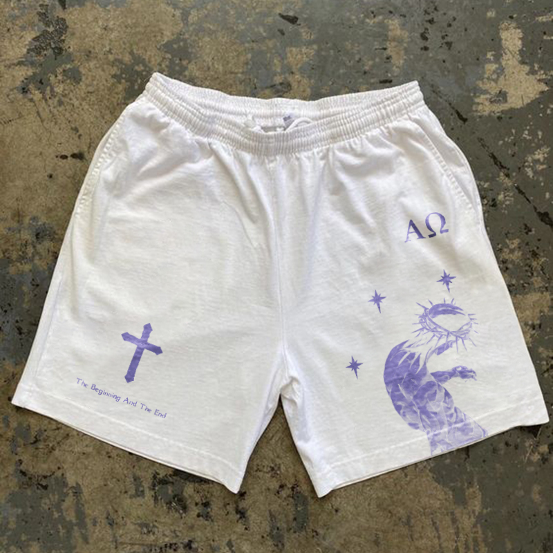 Men's The Beginning And The End Mesh Street Shorts | HellxCity 