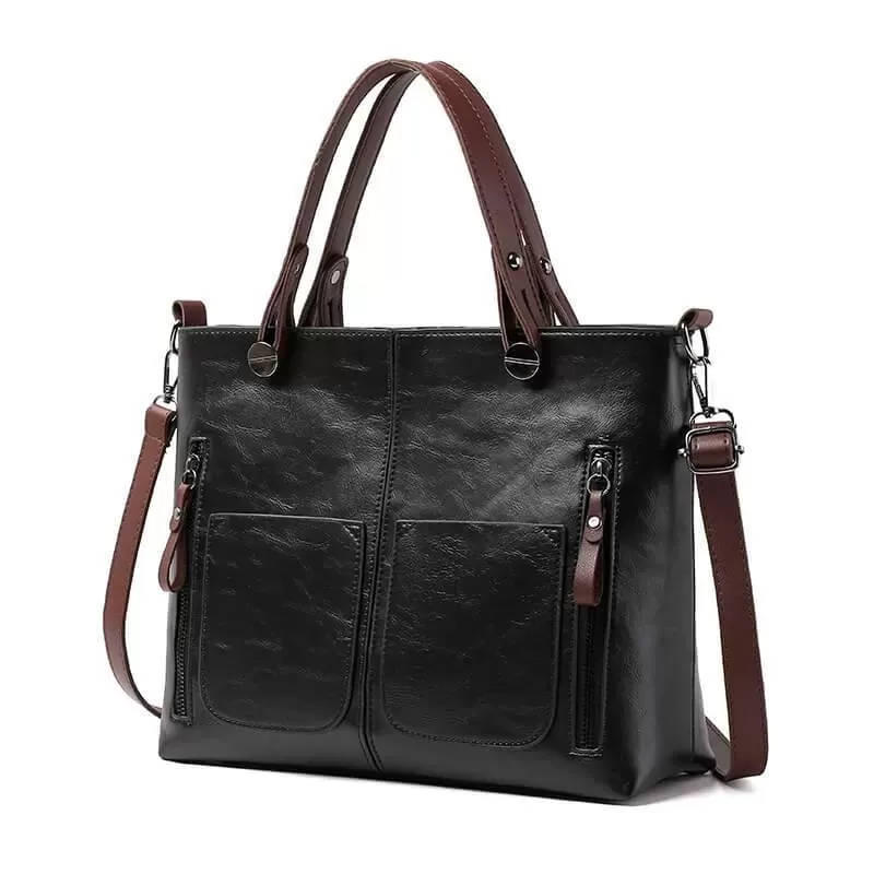 Ladies vintage leather shoulder bag – kspadep