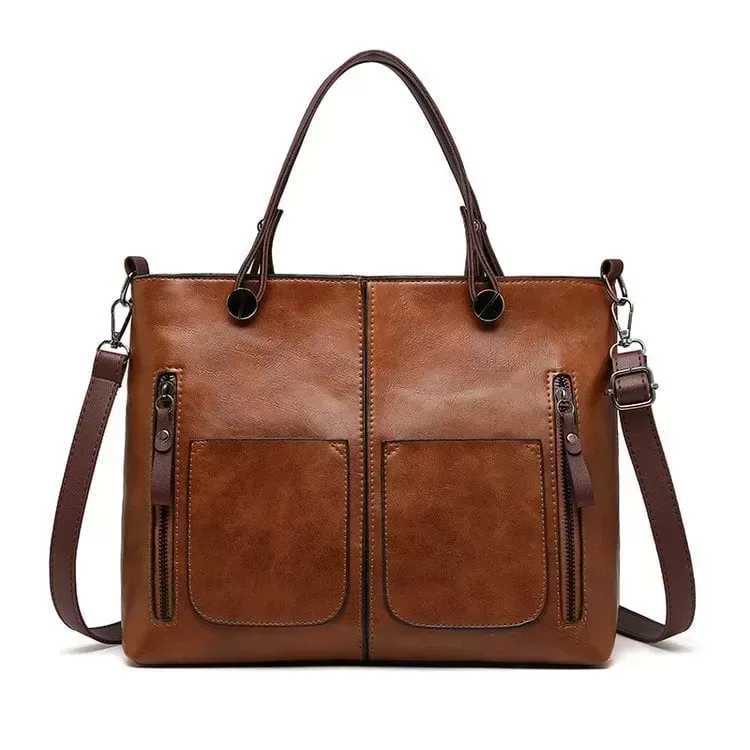 Ladies vintage leather shoulder bag – kspadep