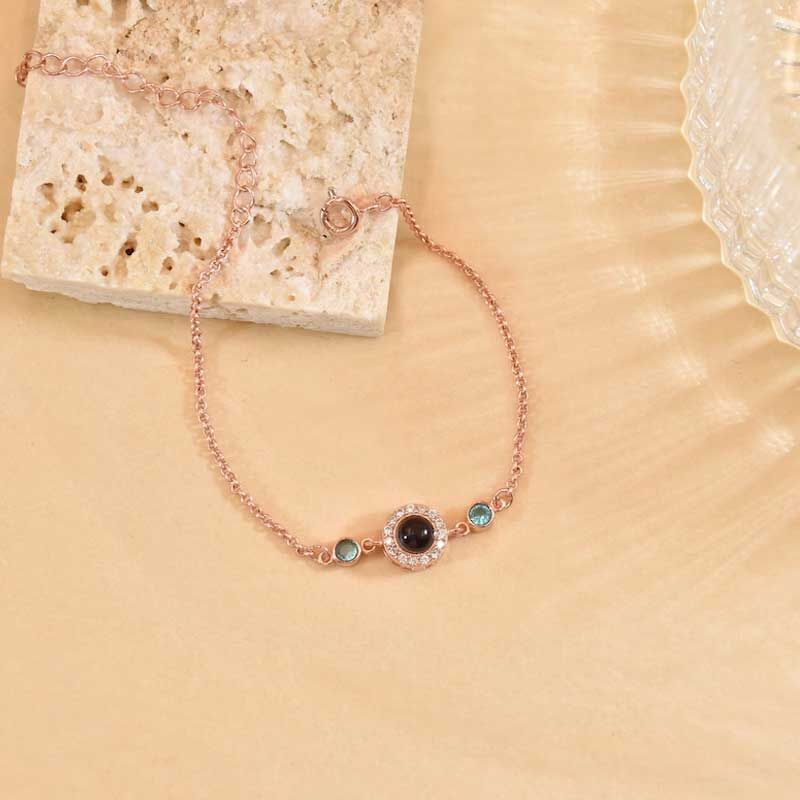 Collier de projection photo, collier personnalisé, cadeau commémoratif, cadeau pour elle, collier maman, cadeau de Saint-Valentin