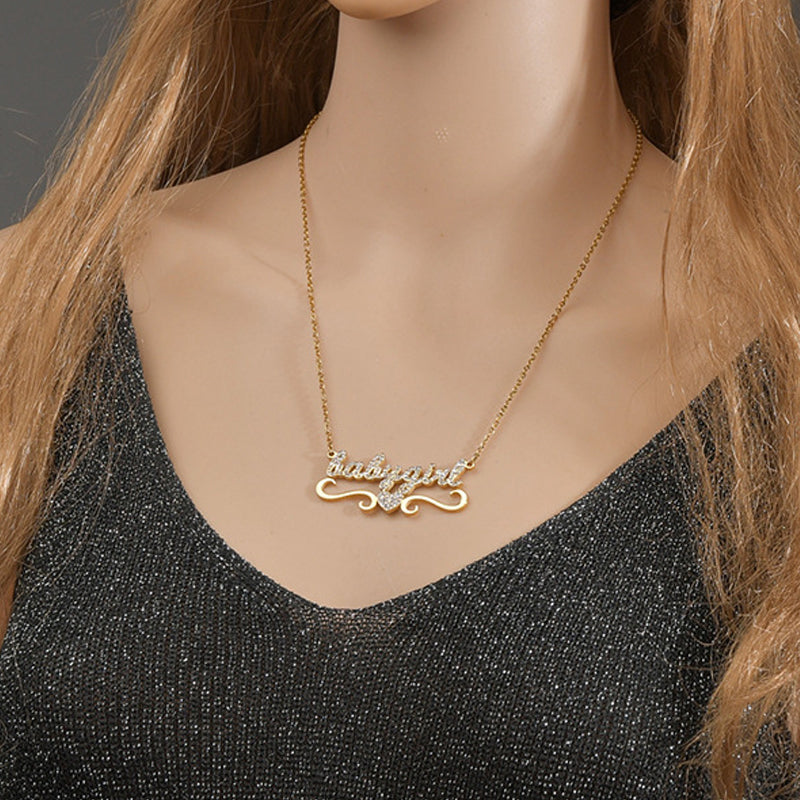 Collier Prénom Tout En Diamant