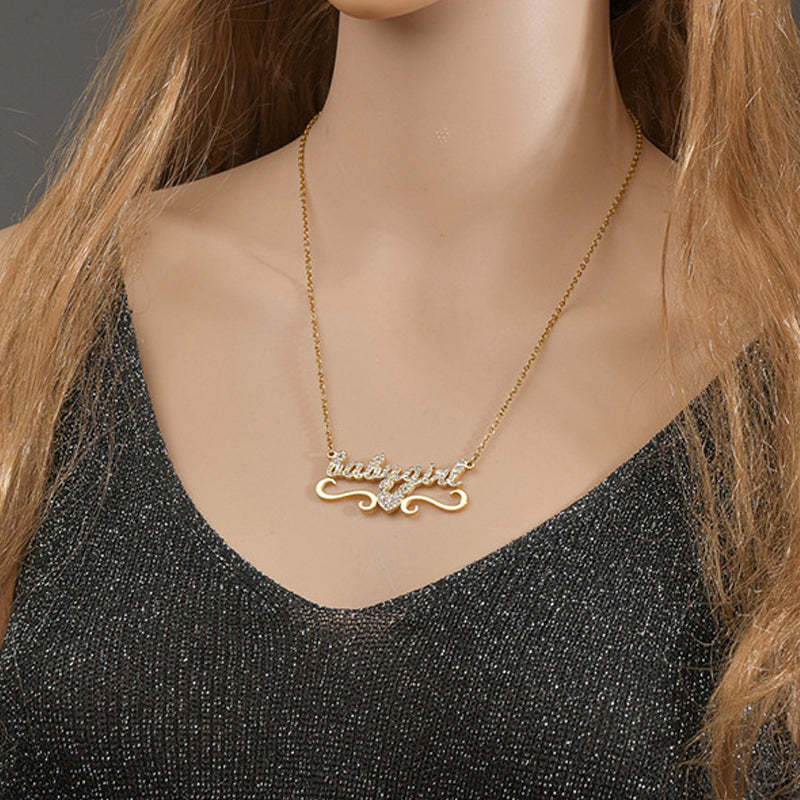 Collier Prénom Tout En Diamant