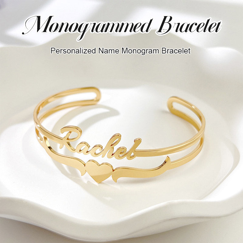 Bracelet personnalisé avec lettre de nom