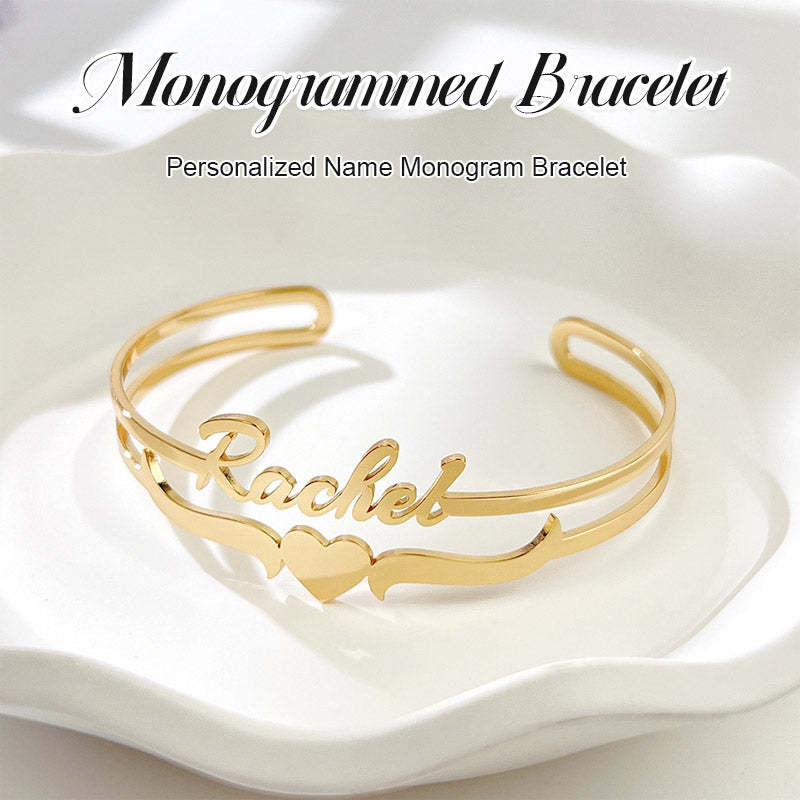 Bracelet personnalisé avec lettre de nom