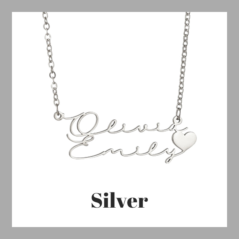 Customized Double Name Necklace