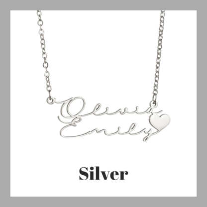 Customized Double Name Necklace