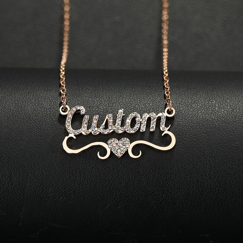 Collier Prénom Tout En Diamant