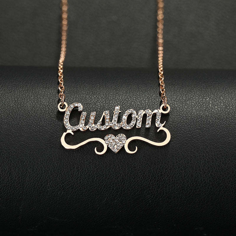 Collier Prénom Tout En Diamant