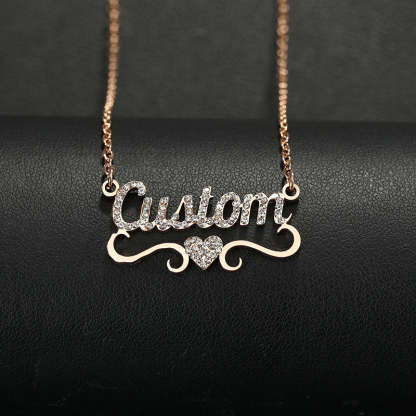 Collier Prénom Tout En Diamant