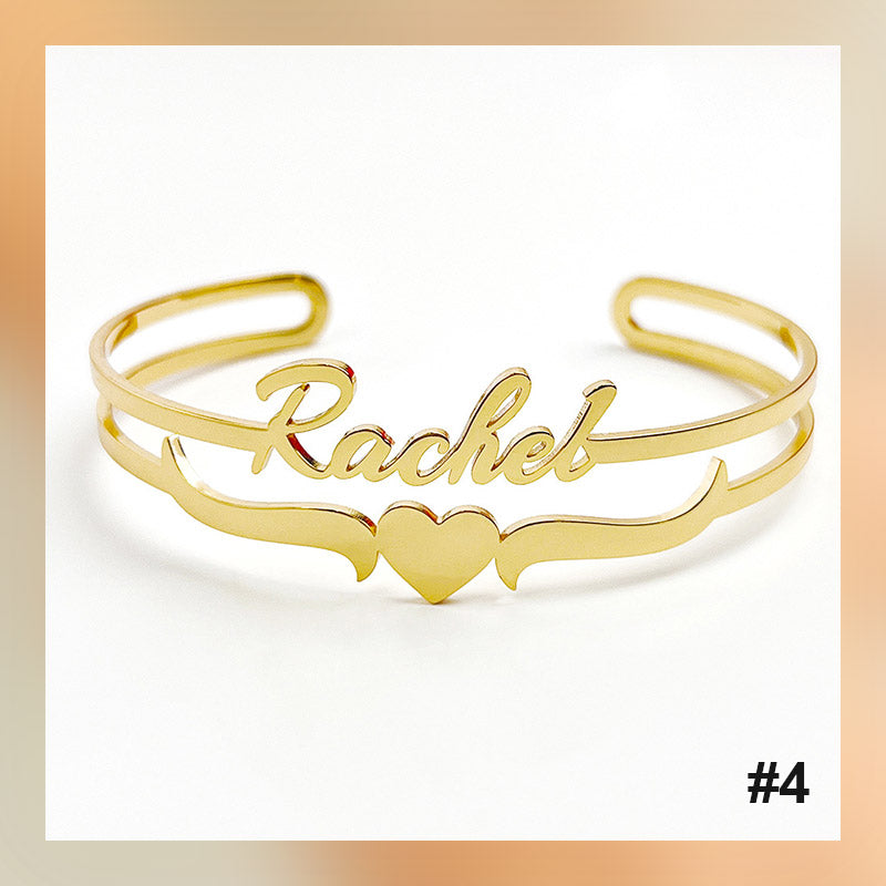 Bracelet personnalisé avec lettre de nom