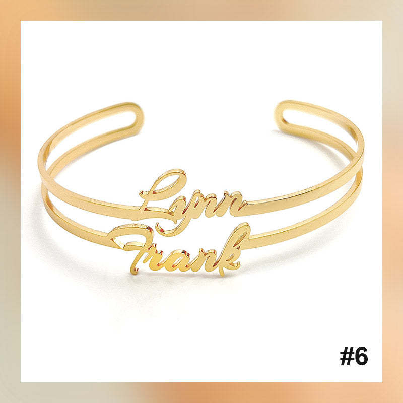 Bracelet personnalisé avec lettre de nom