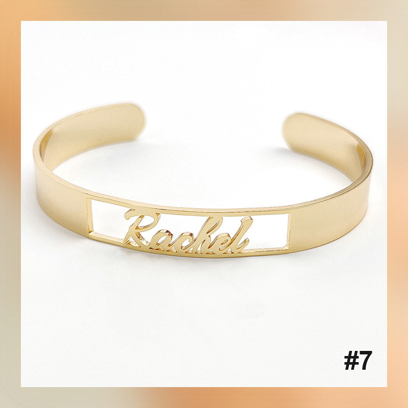 Bracelet personnalisé avec lettre de nom