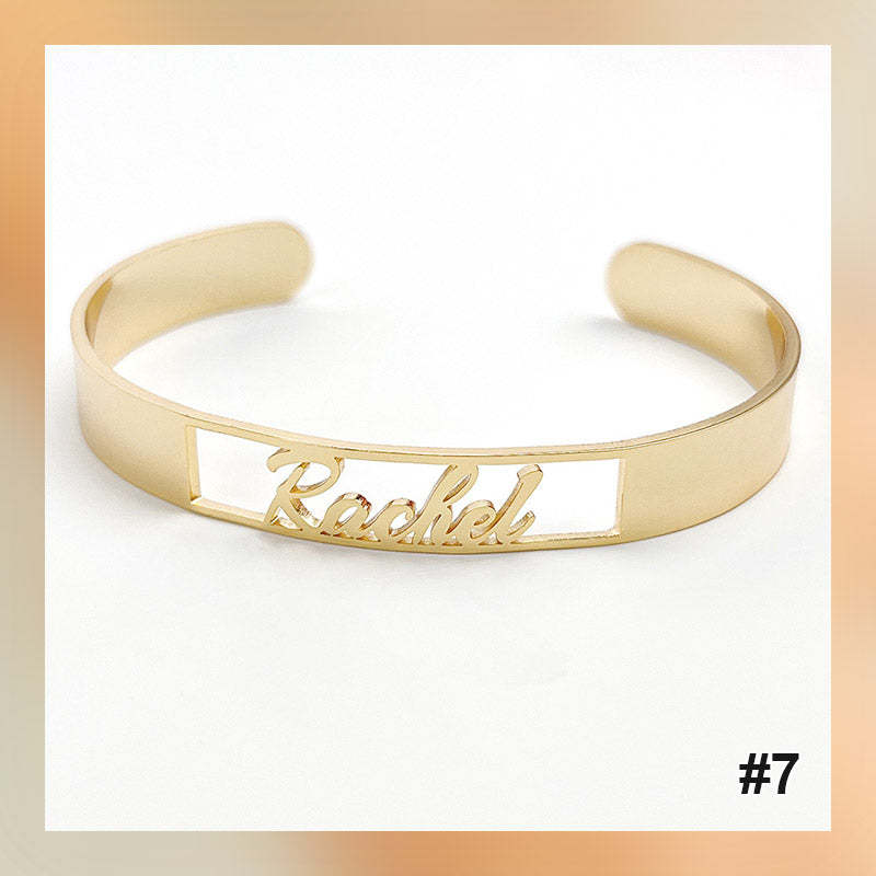 Bracelet personnalisé avec lettre de nom