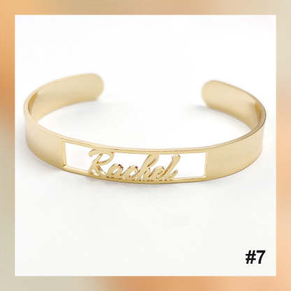 Bracelet personnalisé avec lettre de nom