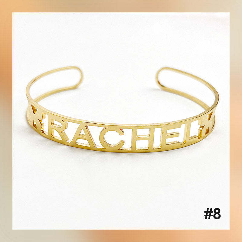 Bracelet personnalisé avec lettre de nom