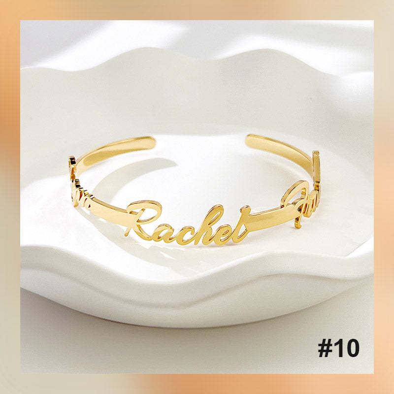 Bracelet personnalisé avec lettre de nom