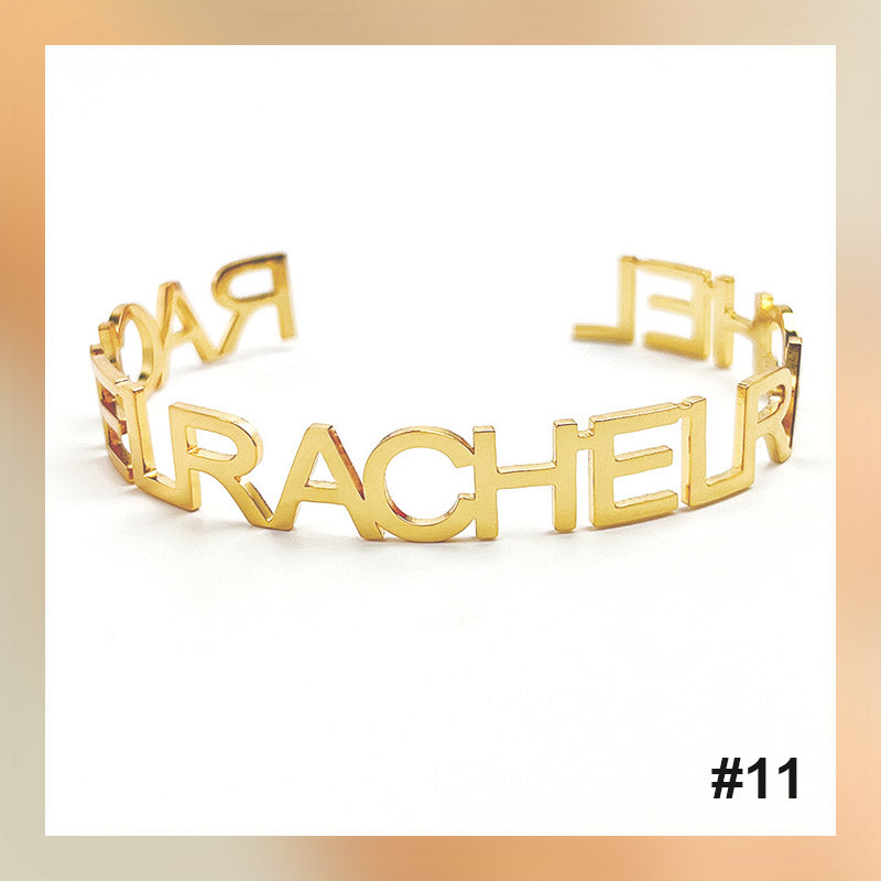 Bracelet personnalisé avec lettre de nom