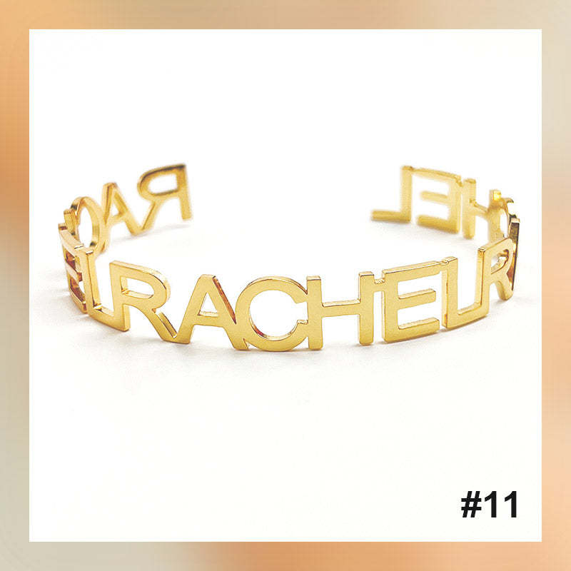 Bracelet personnalisé avec lettre de nom