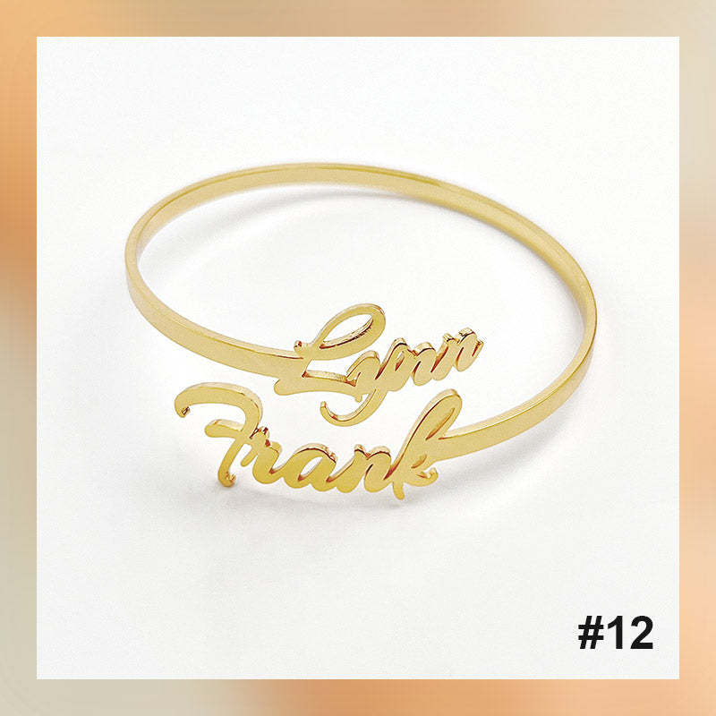 Bracelet personnalisé avec lettre de nom