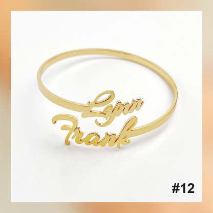 Bracelet personnalisé avec lettre de nom