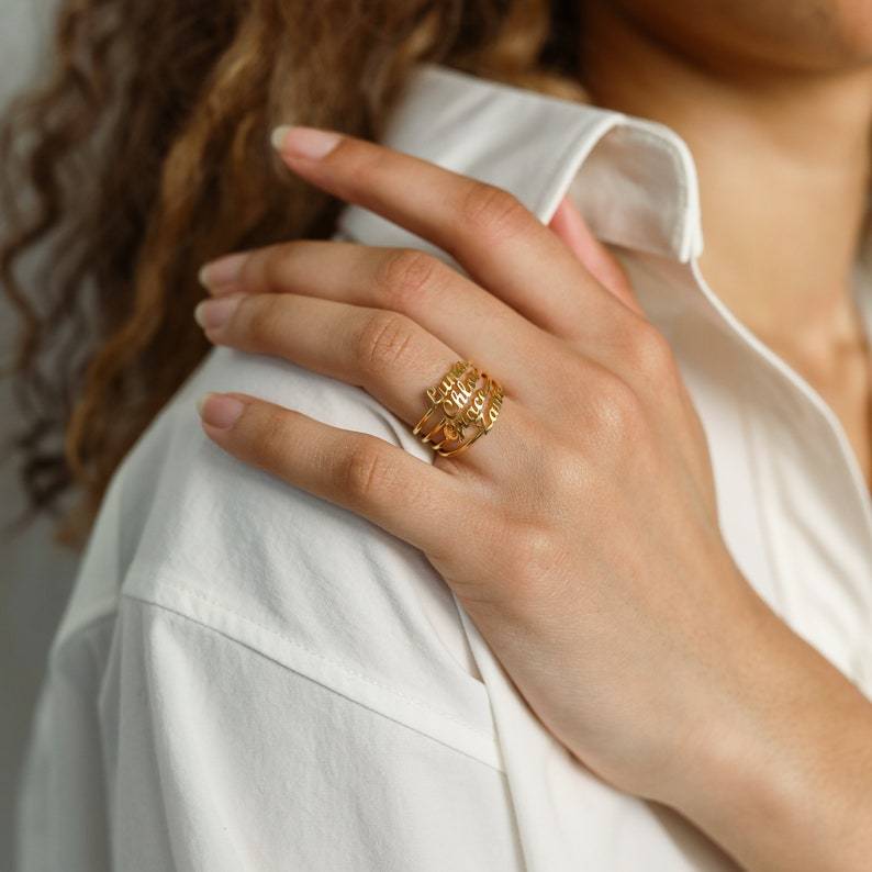 Bagues personnalisées avec prénom – Le cadeau idéal pour les mamans